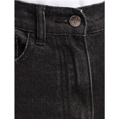 Джинсы mom-fit из денима со спандексом