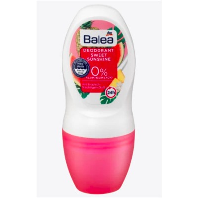Balea Deo Roll On Sweet Sunshine, Балеа Шариковый дезодорант с ароматом тропических фруктов 50мл