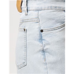 Шорты-бермуды из эластичного денима