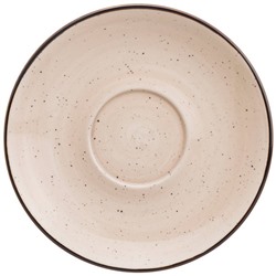 БУЛЬОННИЦА С БЛЮДЦЕМ BRONCO "NATURE" 250 МЛ БЕЖЕВАЯ (КОР=16НАБ.)