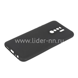Задняя панель для Xiaomi  Redmi 9 Силикон матовый (черная)