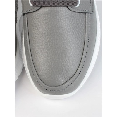 03-ZL-8861-1 DK. GRAY Полуботинки женские (натуральная кожа)