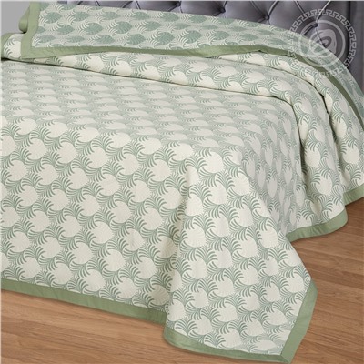 Покрывало жаккардовое Сара зеленая