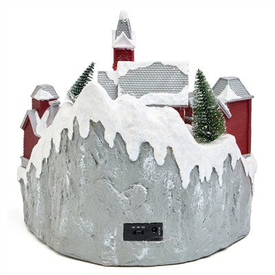 МУЗЫКАЛЬНАЯ СТАТУЭТКА "ЗИМНИЙ ГОРОДОК" 28Х28,5Х27 СМ