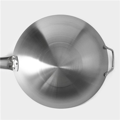 Сковорода-Wok Hanna Knövell Chief, d=30 см, с ручкой, нержавеющая сталь