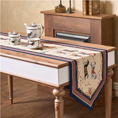 ДОРОЖКА НА СТОЛ "PASSAGE", 45Х215СМ, БЕЖЕВЫЙ, 100% ХЛОПОК,ТВИЛ