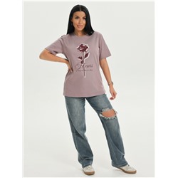 Футболка "Роза" пудра женская