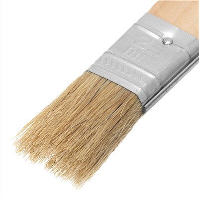 Кисть плоская "Стандарт" 1" (25 мм) натуральная щетина, деревянная ручка MTX