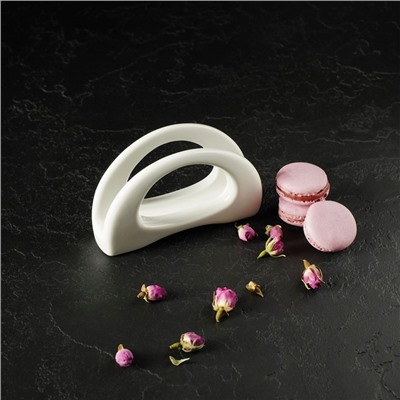 Салфетница Magistro «Бланш», 13×3.5×8 см, фарфор, белая