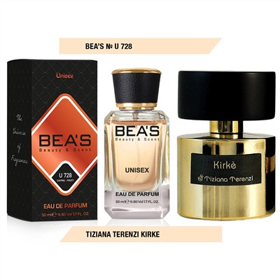 Beas U728 Tiziana Terenzi Kirke edp 50 ml, Парфюм унисекс Beas U728 создан по мотивам аромата Tiziana Terenzi Kirke