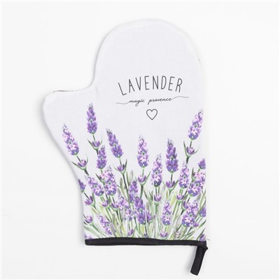 Варежка-прихватка Lavender, 20×28 см, саржа, 100% х/л, ватин 250 г/м²