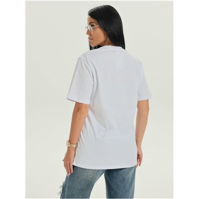 Футболка "Цветок" белый женская