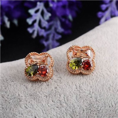 1G0031 Серьги с позолотой, 18х8мм