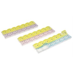 655404 Таблетница-органайзер на неделю 2 приема 21,5*6*2,2см микс