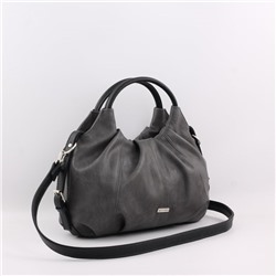 Сумка 357 македония серый+черный ХИТ продаж