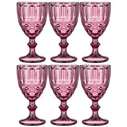 НАБОР БОКАЛОВ ДЛЯ ВИНА "СЕРПЕНТИНА" ИЗ 6ШТ. СЕРИЯ "MUZA COLOR" 300МЛ. / В=17 СМ (КОР=4НАБ.)