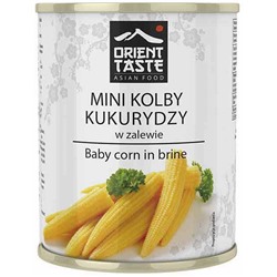Мини-початки кукурузы консервированные ORIENT TASTE 400 мл 1/12 ж/б