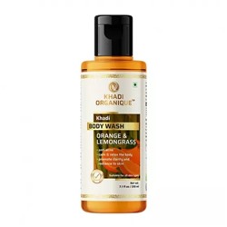 Гель для душа с Апельсином и Лемонграссом (210 мл), Body Wash Orange & Lemongrass, произв. Khadi Organique