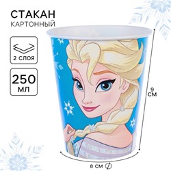 Стакан одноразовый «С Днем Рождения!», 250 мл,