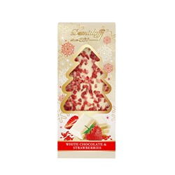 Шоколад белый с добавлением кусочков сушеной клубники (ЕЛОЧКА) 80 г