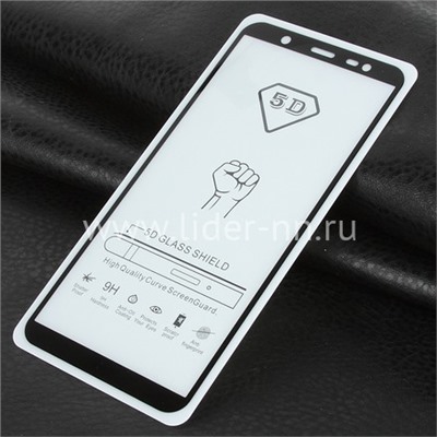 Защитное стекло на экран для Samsung Galaxy J8 2018 5-10D (ELTRONIC) черное