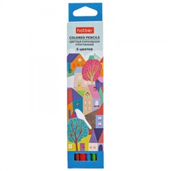 Карандаши 6цв Городок трехгр CS_067695 Хатбер /24/Китай