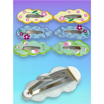 Набор детских зажимов для волос "Тик-так" 6 шт ТК5 тип 3