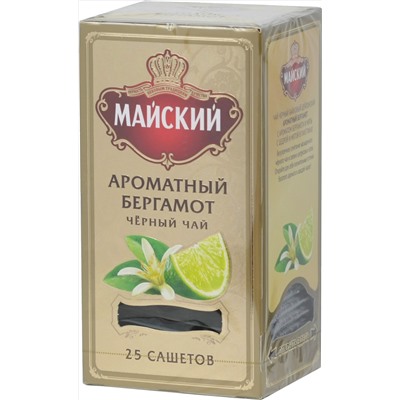 Майский. Golden Line. Ароматный Бергамот карт.упаковка, 25 пак.