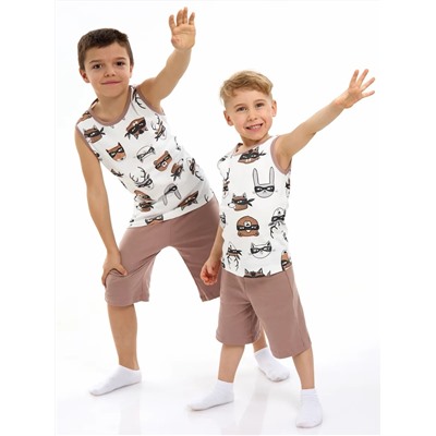 Детская пижама с шортами "Отдых" / Супергерои