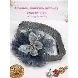 Ободок-повязка детская с бабочкой Арт ОБ8А тип 2