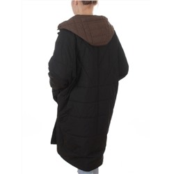8030 BLACK Куртка демисезонная женская (100 гр. холлофайбер)
