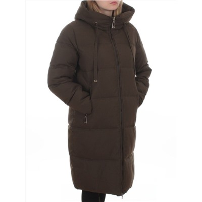 235 DK. GREEN Пальто зимнее женское (200 гр. холлофайбер)