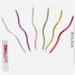 Набор свечей Серпантин (6 штук)