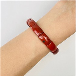 Радуга Самоцветов Браслет из кирпичной Яшмы