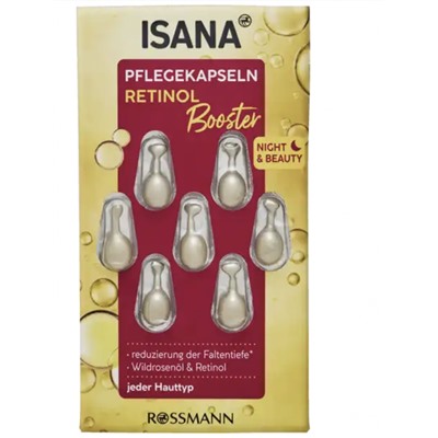 ISANA Pflegekapseln Retinol Booster Исана Капсулы для ухода за ретинолом