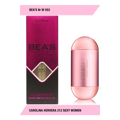 Парфюм Beas Carolina Herrera 212 Sexy for women W553 10 ml, Парфюм женский Beas W553 создан по мотивам аромата Carolina Herrera 212 Sexy