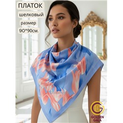 Платок шелковый "Тюльпаны" Арт 9062/7