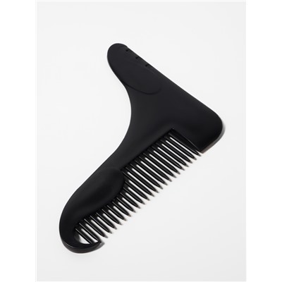 Расчёска - гребень для усов и бороды, 12×10 см, чёрная