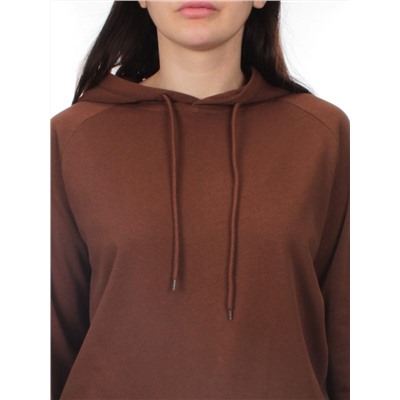 E102 BROWN Костюм спортивный женский (хлопок 90%, полиэстер 10%)