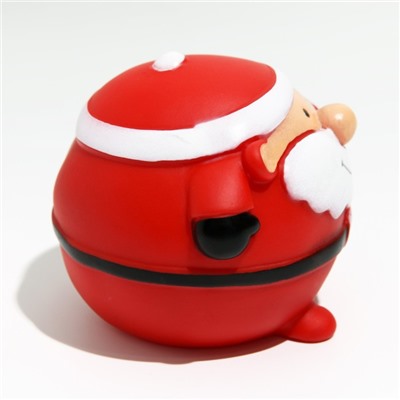 Шар пищащий для собак «Веселый Дед Мороз», виниловый, 8.5×8 см