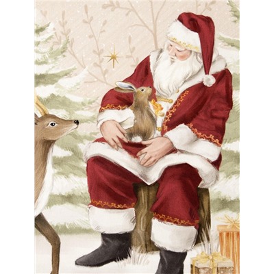 Полотенце Этель Christmas forest, 40×73 см, 100% хлопок, саржа 190 г/м²