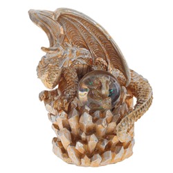 Фигурка декоративная в стекл.шаре "Дракон", D 5 см, L12,5 W12 H16 см, 2в.