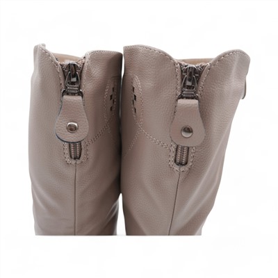 Зимние женские сапоги Н3595-17 светло-коричневые