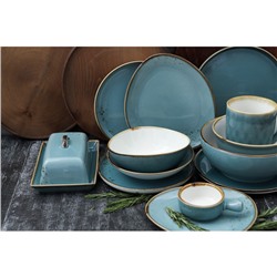 Салатник Magistro «Церера», 440 мл, 15.5×13.4 см, фарфор, голубой