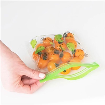 Универсальные пакеты Paterra Авокадо яблоко с двойным замком, 15,5 x 15 см., 18,5 x 21 см., 30 + 30 шт.