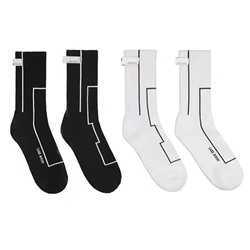 Tide brand 23FW Lena Heqian Industrial Functional Functional high street wind European and American street sports men and women pure cotton middle tube socks