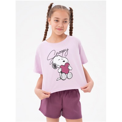 Пижама "Снупи" детская девочка с шортами