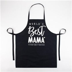 Фартук Этель BEST МАМА 70×60 см, 100% хлопок, саржа 190 г/м²