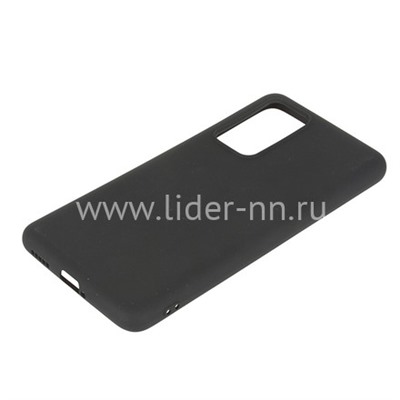 Задняя панель для Huawei P40 Силикон матовый (черная)