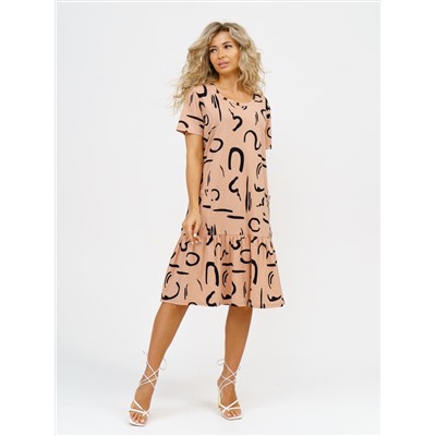 872 Платье бежевый Свт
